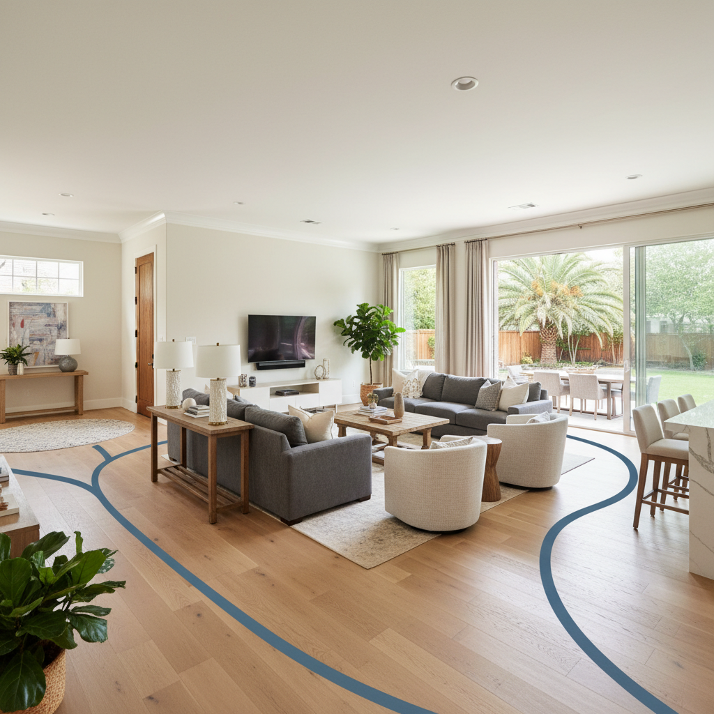 Furniture & Traffic Flow Planning - Tell Projects Cypress TX